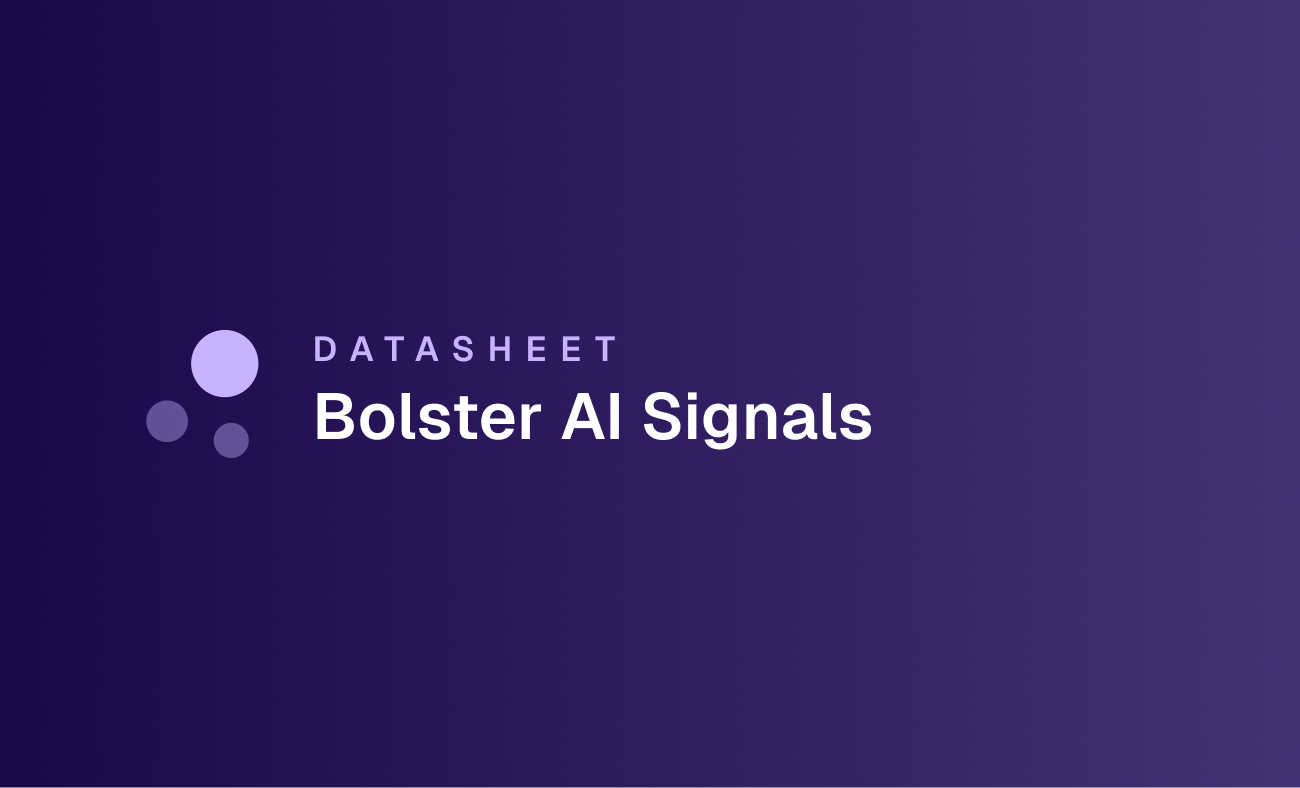 Bolster AI Signals