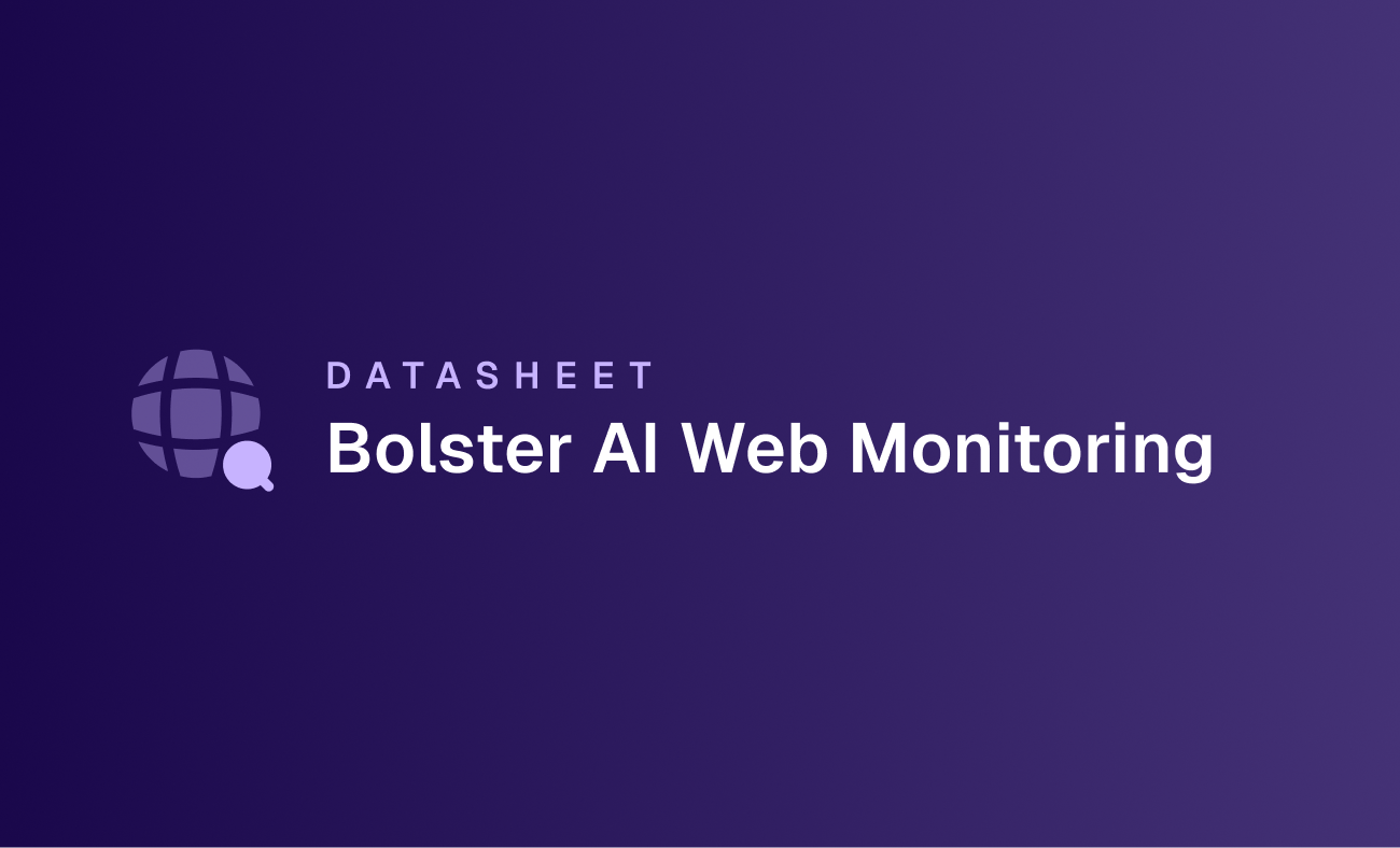 Bolster AI Web Monitoring